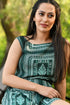 AAHELI PRINTED RAYON EMERALD JUMPSUIT AAHELI PRINTED RAYON EMERALD JUMPSUIT